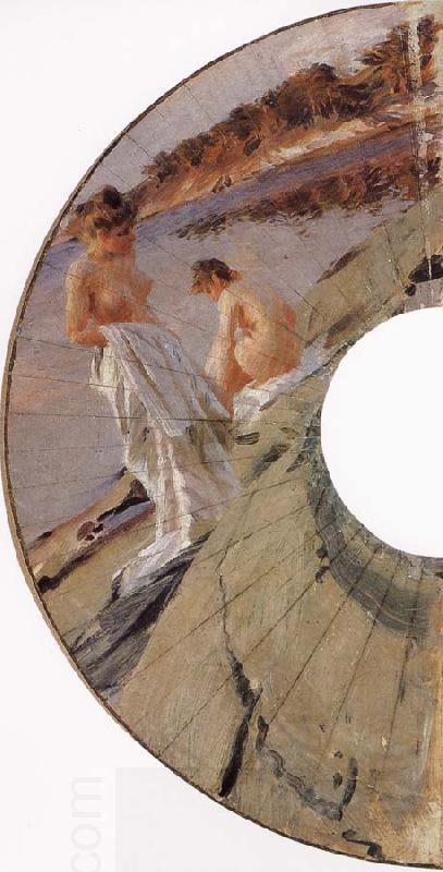 Anders Zorn Les baigneuses, study